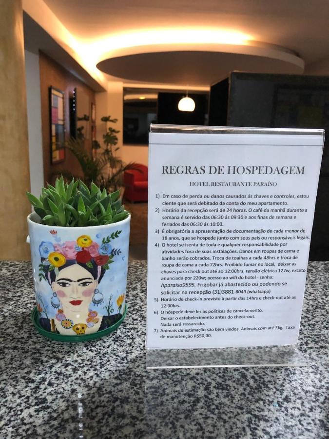 Hotel & Restaurante Paraiso Ponte Nova - Proximo A Faculdade Dinamica Buitenkant foto